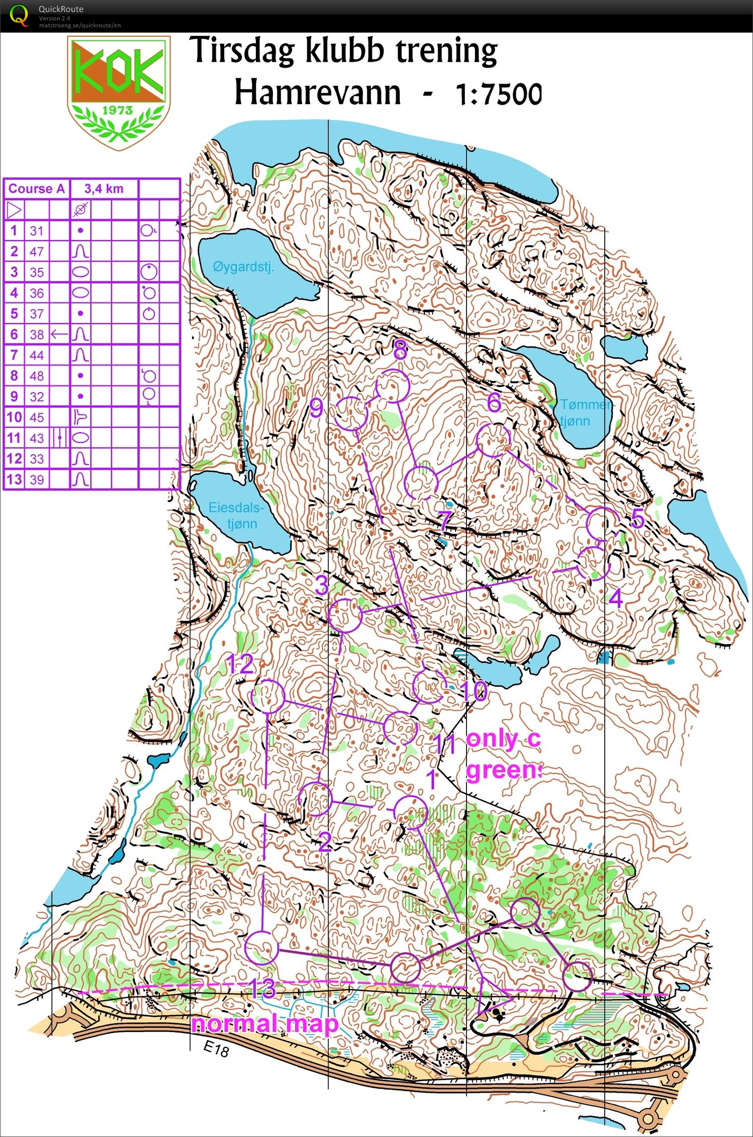 Natt-O late-run av tirsdagstrening 05.04.16 (04.05.2016)