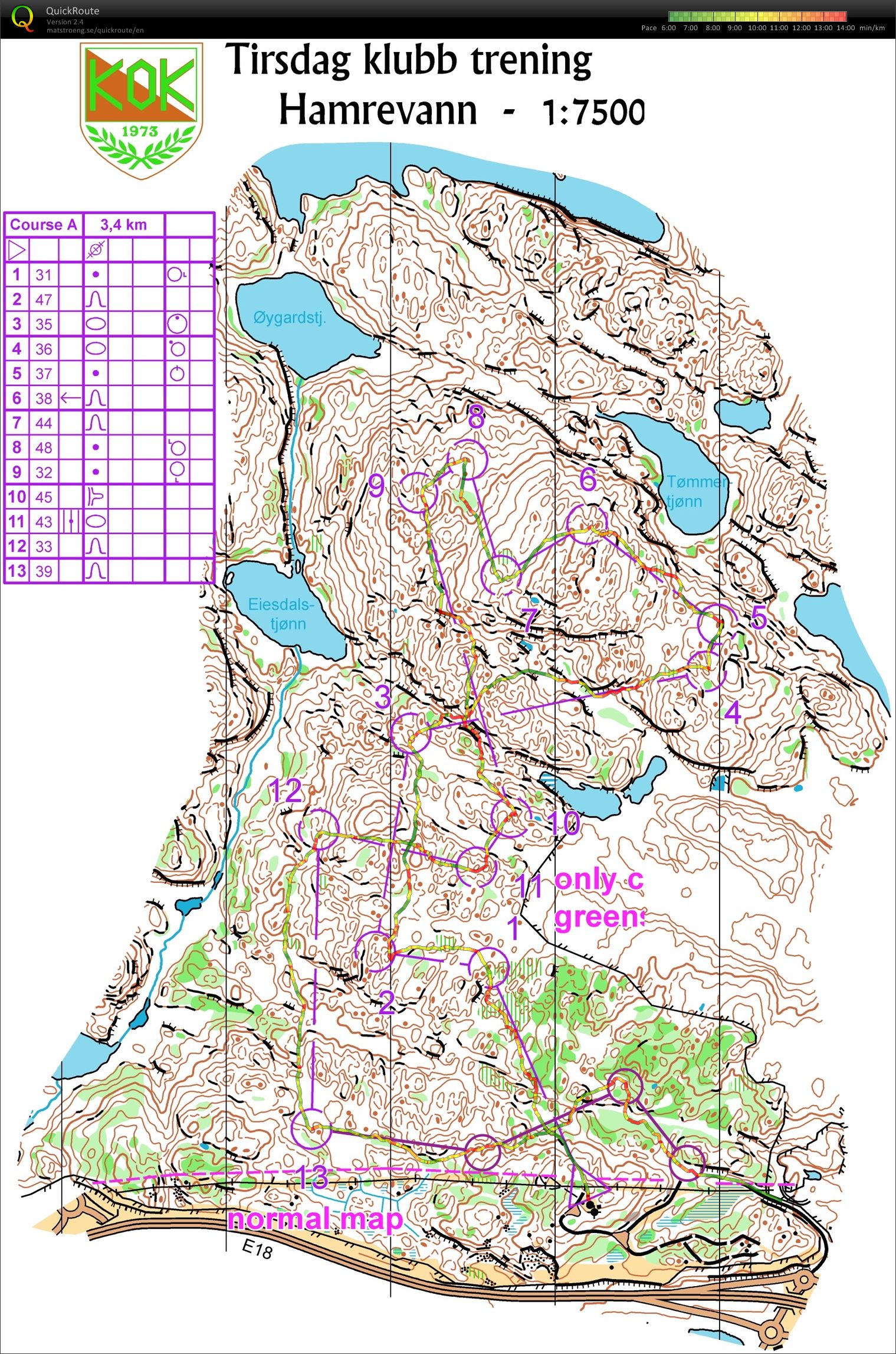 Natt-O late-run av tirsdagstrening 05.04.16 (04.05.2016)